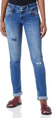 Damskie jeansy LTB W25L34 rurki zwężane