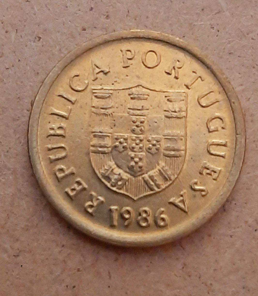 Moeda 1$00 Portugal Ano 1986