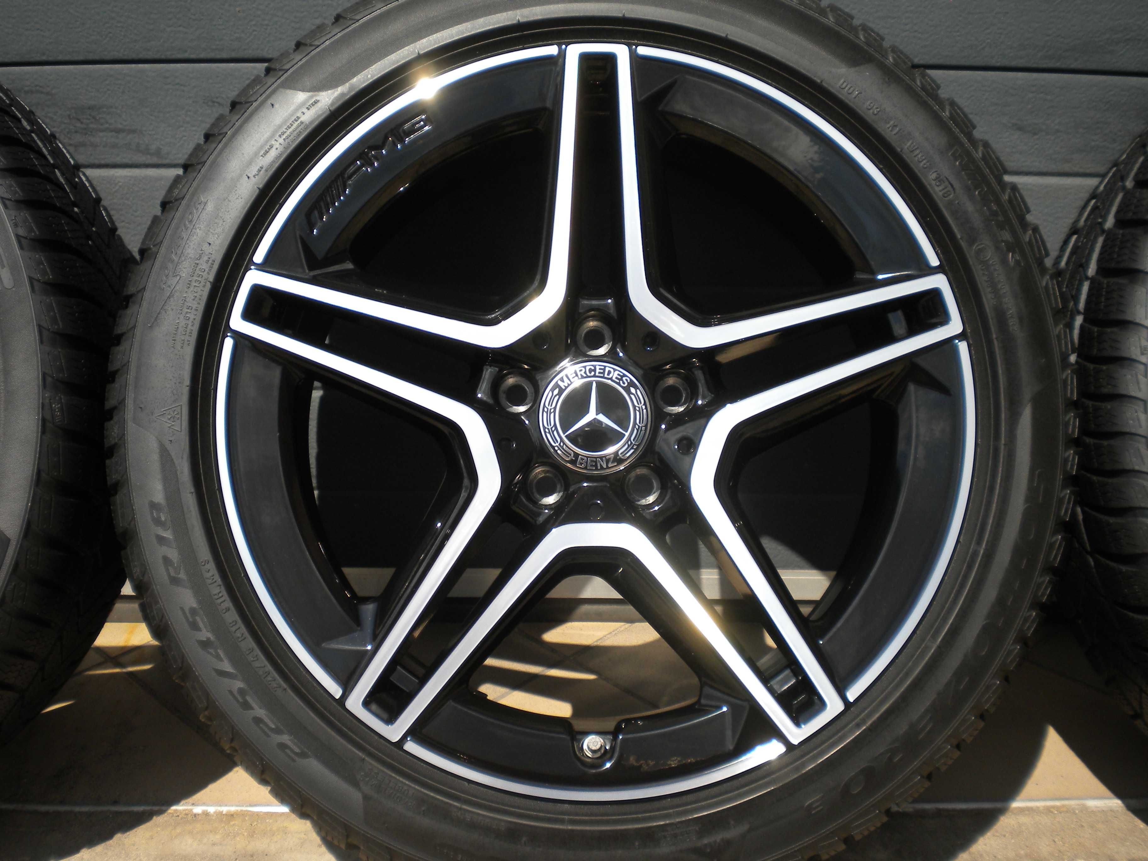 Koła aluminiowe zimowe 18 5x112 Mercedes A B CLA W177 W247 W118 AMG