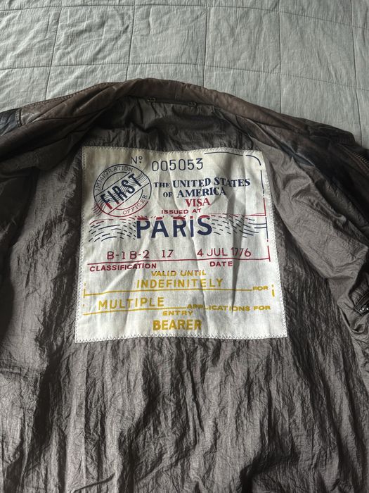 Шкіряний бомбер вінтажний