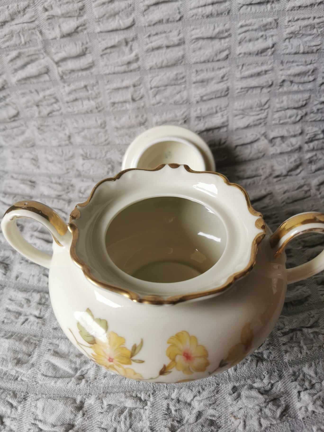 Cukiernica Sorau Melitta porcelana ecru