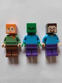 Figurki Minecraft Steve-min009/Alex-min017/Zombie-min010