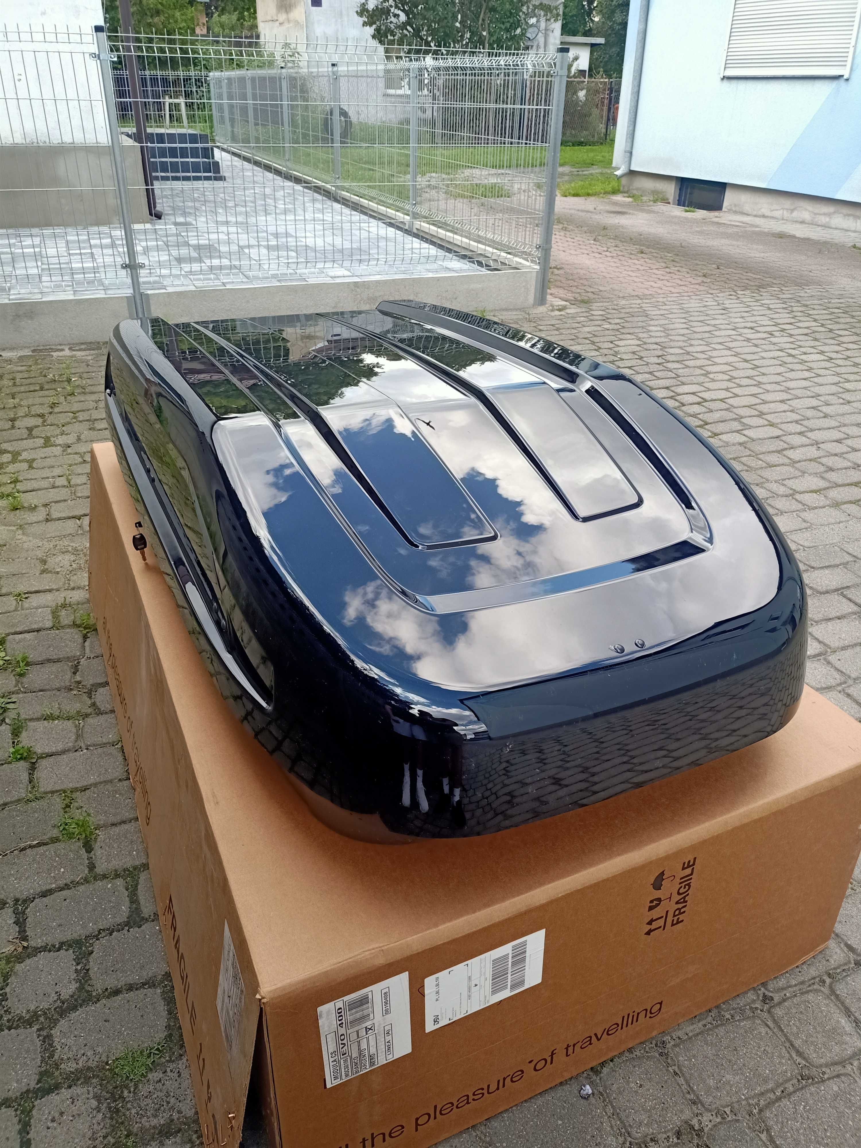 Box dachowy Modula Evo 400, praktycznie nowy, raz użyty