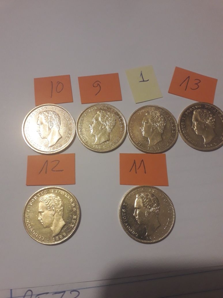 Set de moedas em ouro