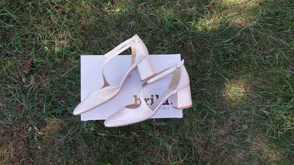 buty ślubne Brilu., rozm. 40