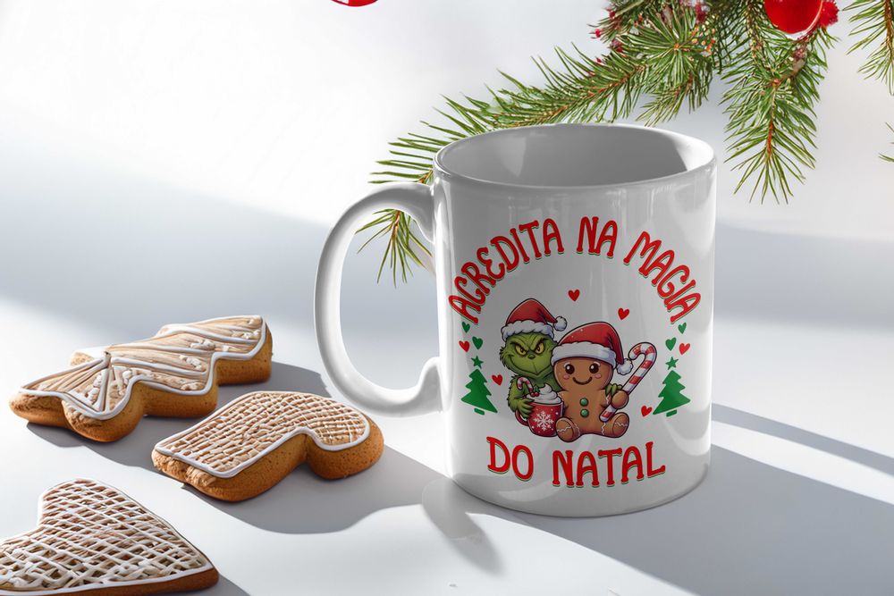 Caneca "Acredita na Magia do Natal"