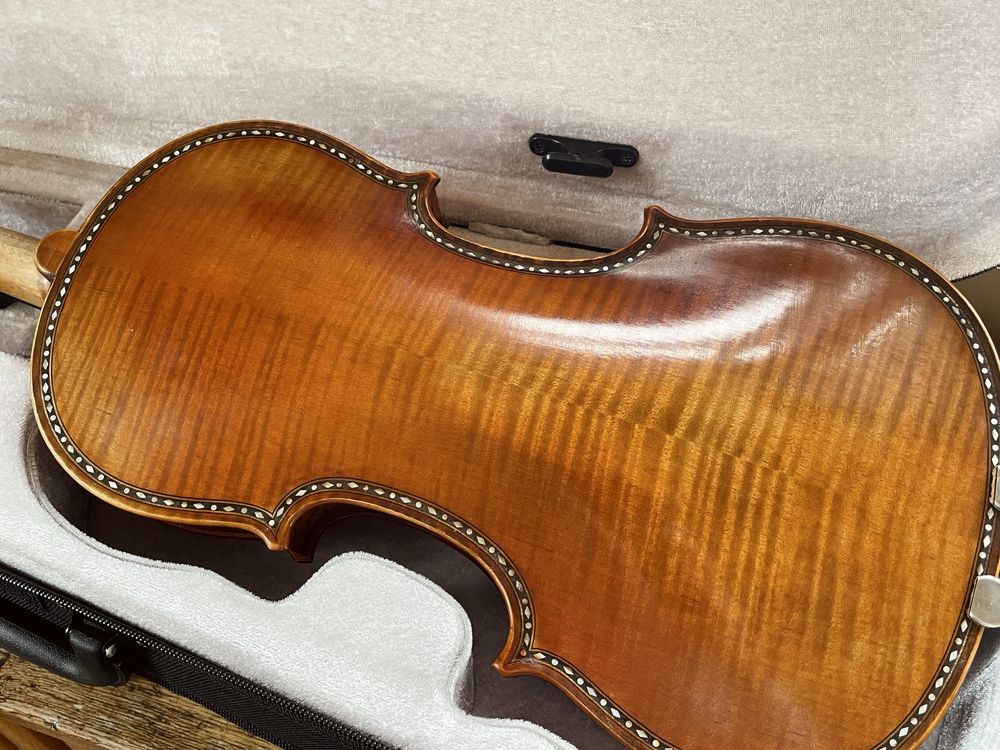 Майстрова Stradivari Hellier 4/4 інкрустована Страдіварі +футляр ВІДЕО