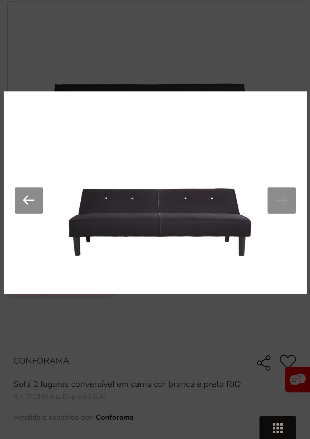 Sofá cama 2 lugares
