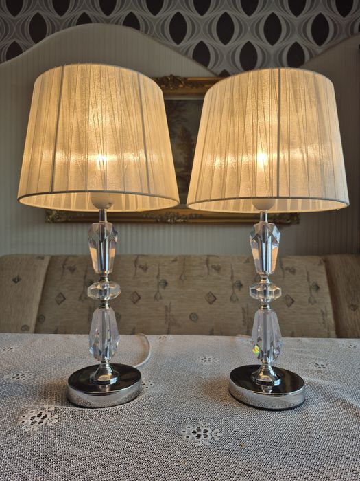 Lampki klasyczne chromowane 2szt.