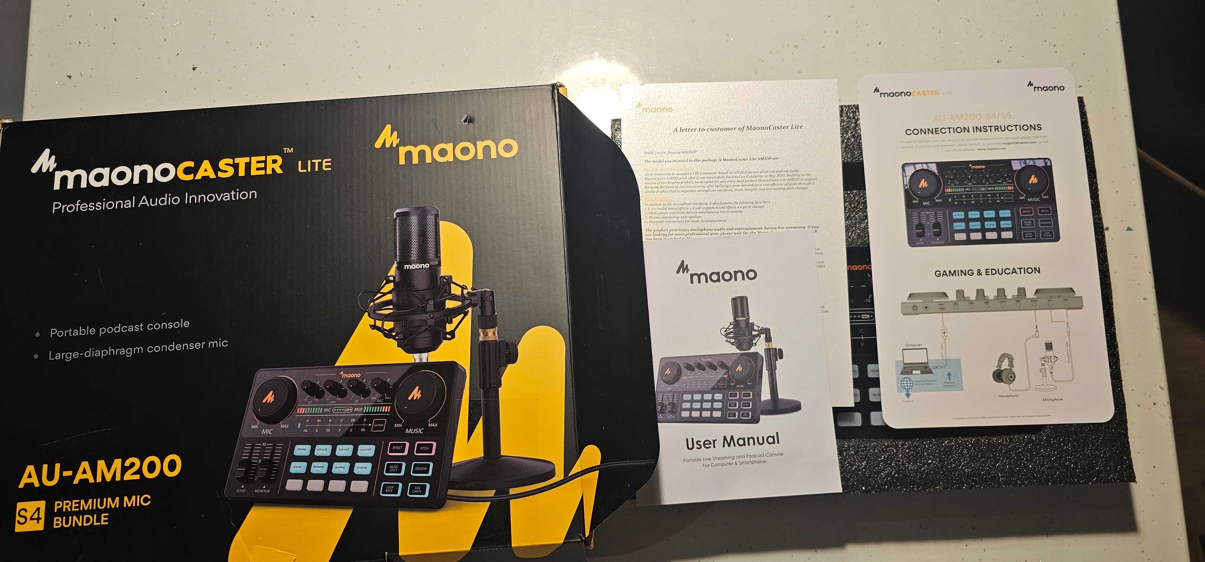 Maonocaster mikser karta dzwiękowa karaoke , bluetooth.