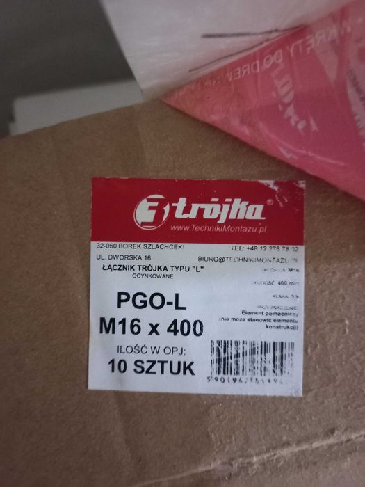 Kotwa do murłaty 16x400