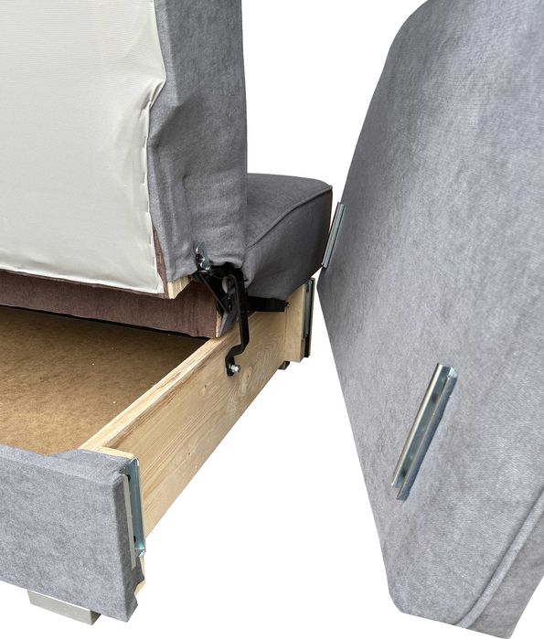 Wersalka Kanapa Sofa Tapczan TOLA Sprężyny SZARY