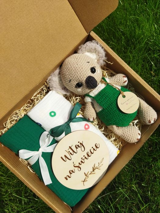 Prezentowy zestaw powitalny dla maluszka baby shower prezent