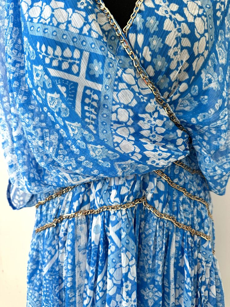 ASOS szyfonowa sukienka mini Odkryte plecy