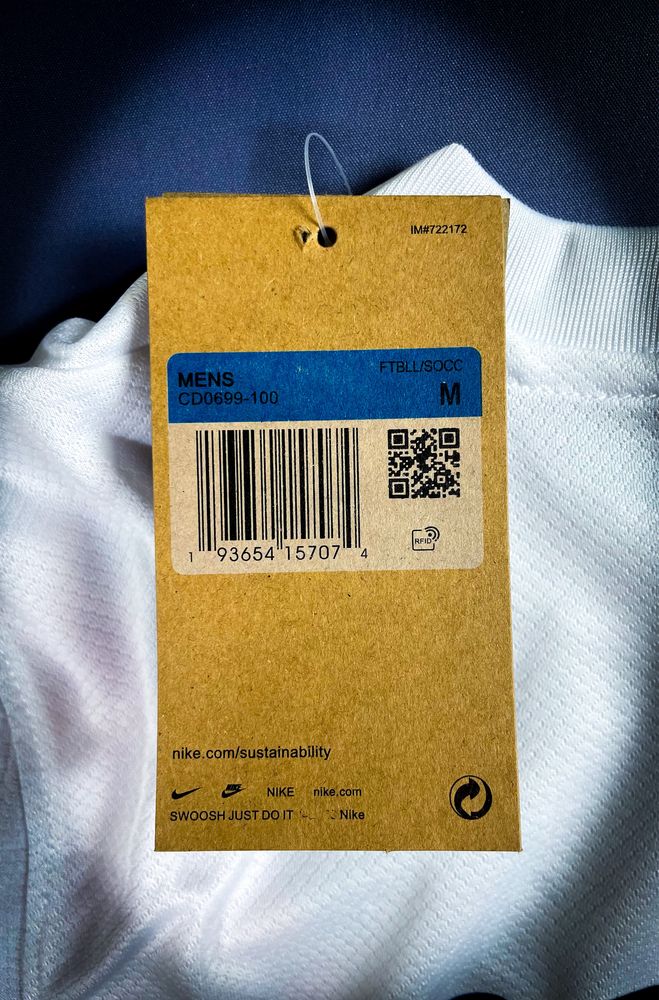 Dembele PSG Champions League «Nike» Biała Męska Sportowa T-shirt / M