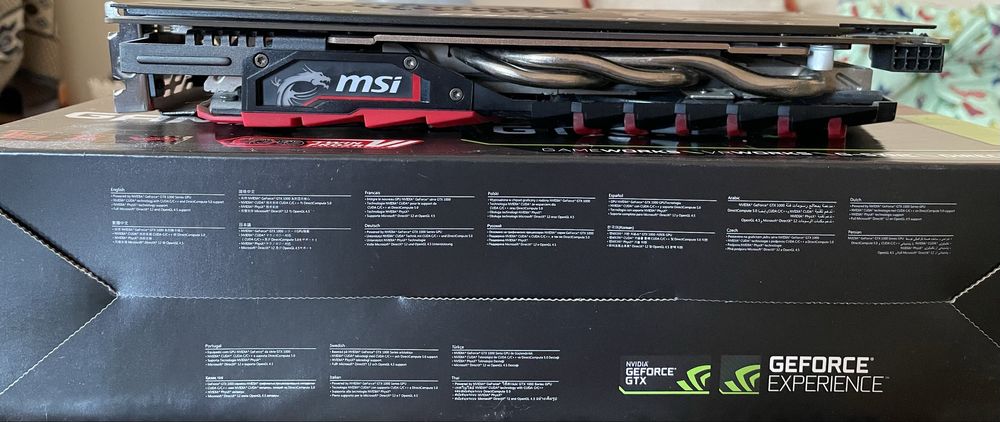 Видеокарта msi gtx 1060-6gb Gaming X