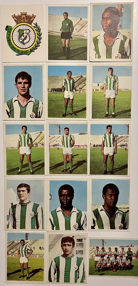 Cromos antigos do Vitoria de Setubal dos anos 67/68