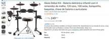 Alesis Debut Kit -Bateria eletrónica infantil com banquinho e baquetas