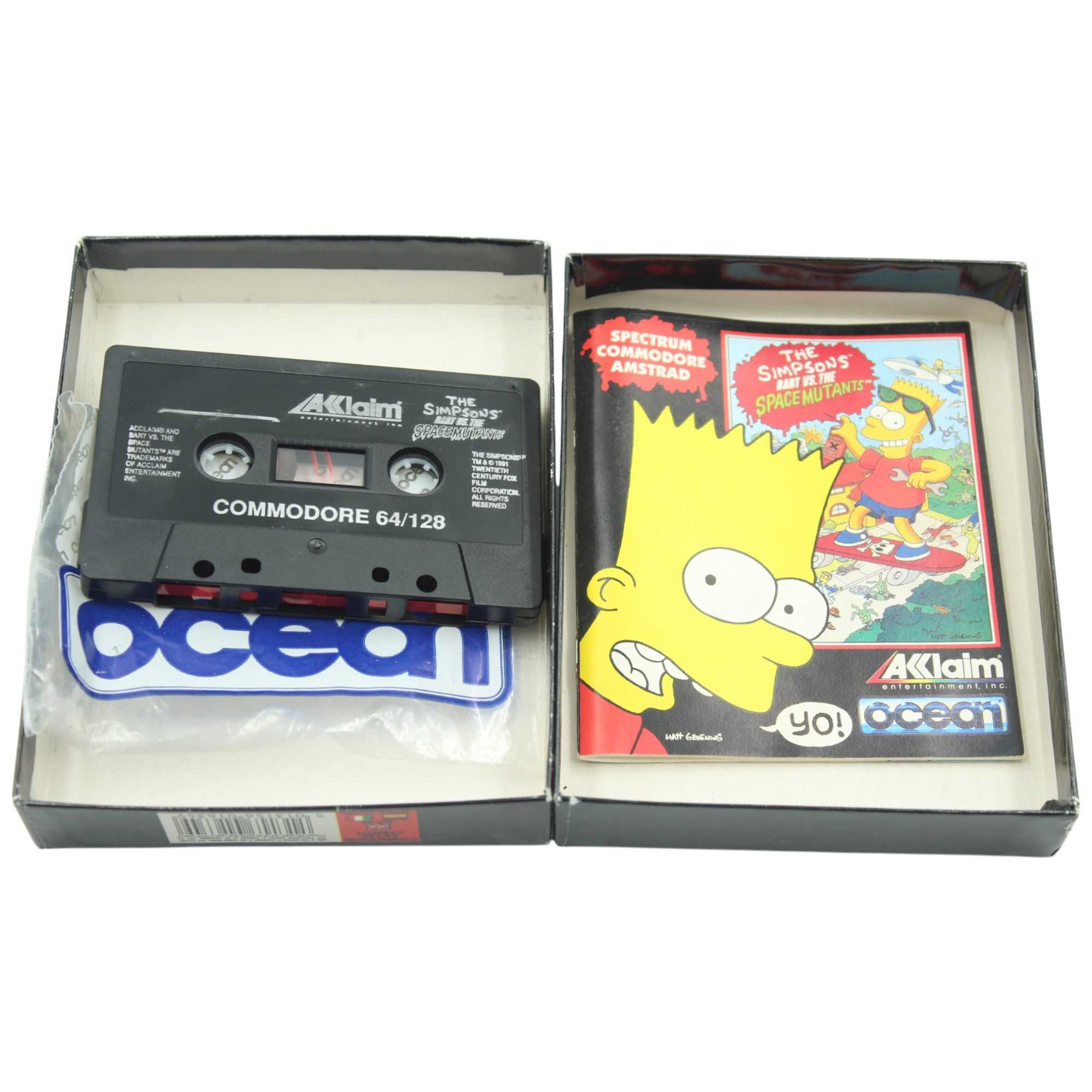 The Simpsons Bart Vs. The Space Mutants Commodore 64/128 Kaseta