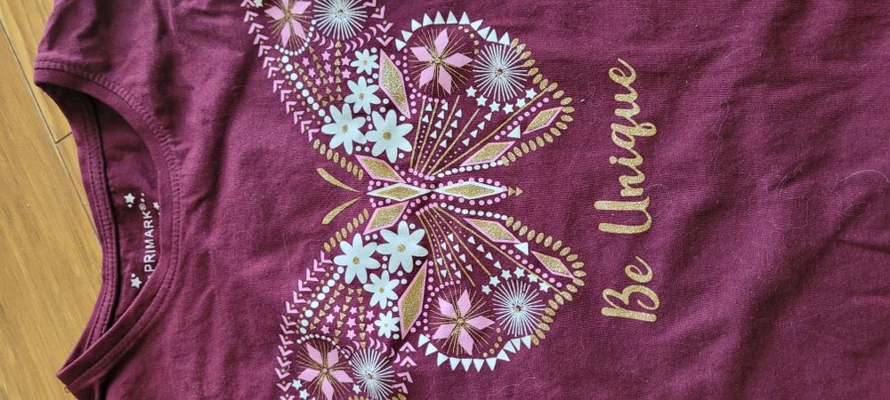 Koszulka z motylkiem 128-134