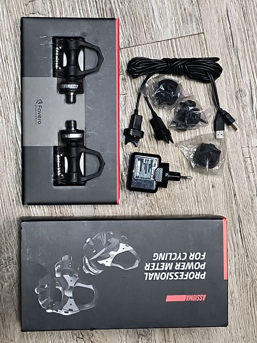 Pedały Favero Assioma DUO pomiar mocy obustronny Shimano SPD SL bloki
