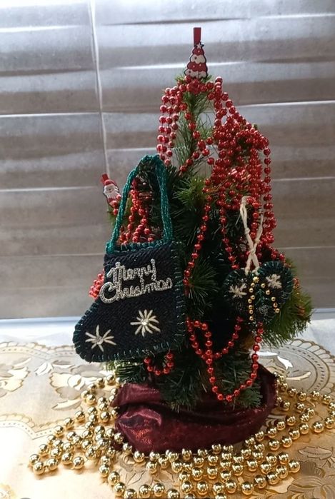 Різдвяний/новорічний декор чобіток #13