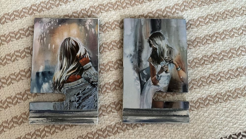 Настольная подставка для смартфона Декупаж