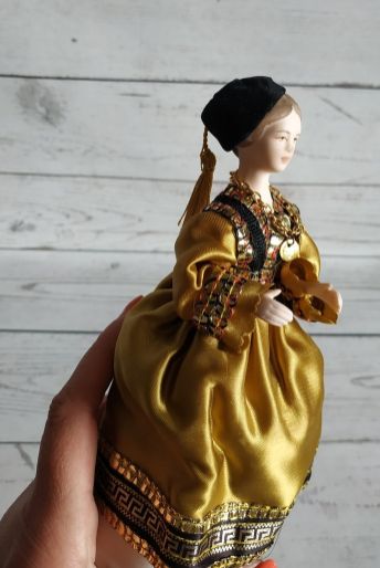 коллекционная кукла девушка Греция 17см evelt dolls Handmade