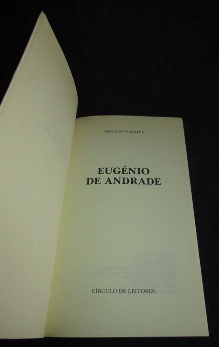 Livro Eugénio de Andrade por Arnaldo Saraiva
