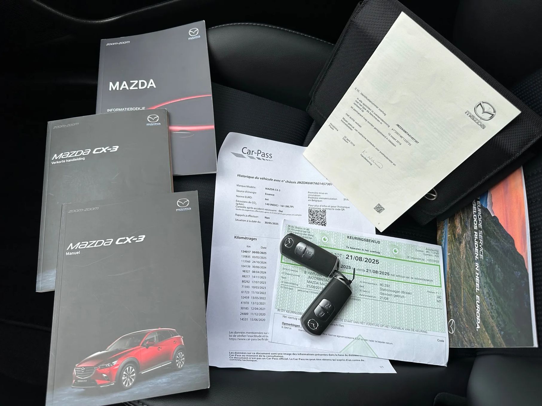 Mazda CX-3 HuD Nawi Kamera Ledy Skóra Asystent KeylessGO PEŁNY SERWIS