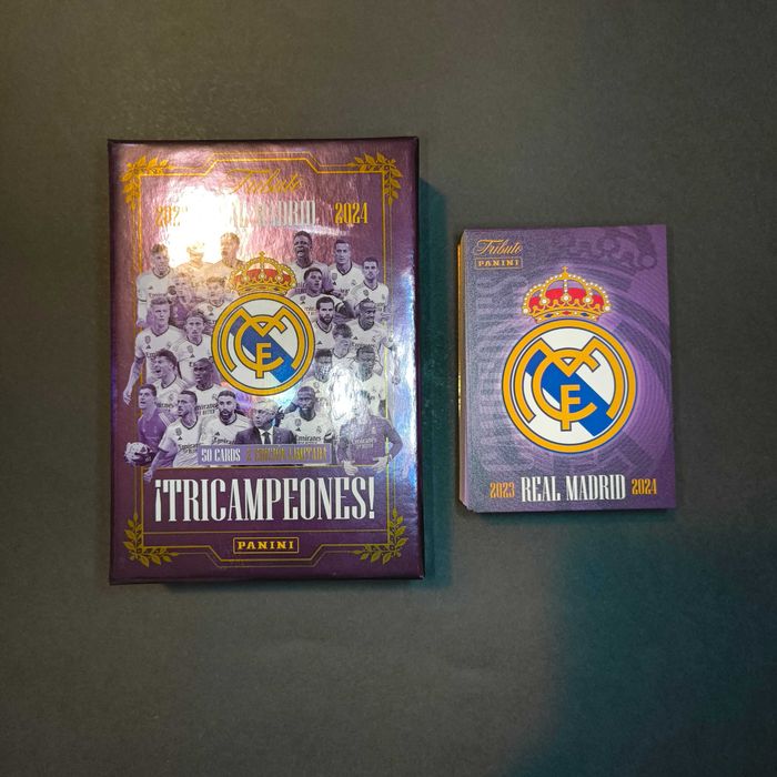Set 50 Cartas Real Madrid Tricampeones Panini