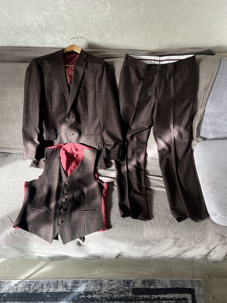 Костюм тройка Suitsupply Wool Suit Canali Hackett LBM
