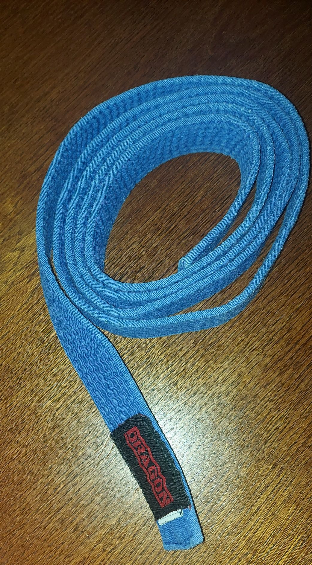 Niebieski pas aikido karate 225cm