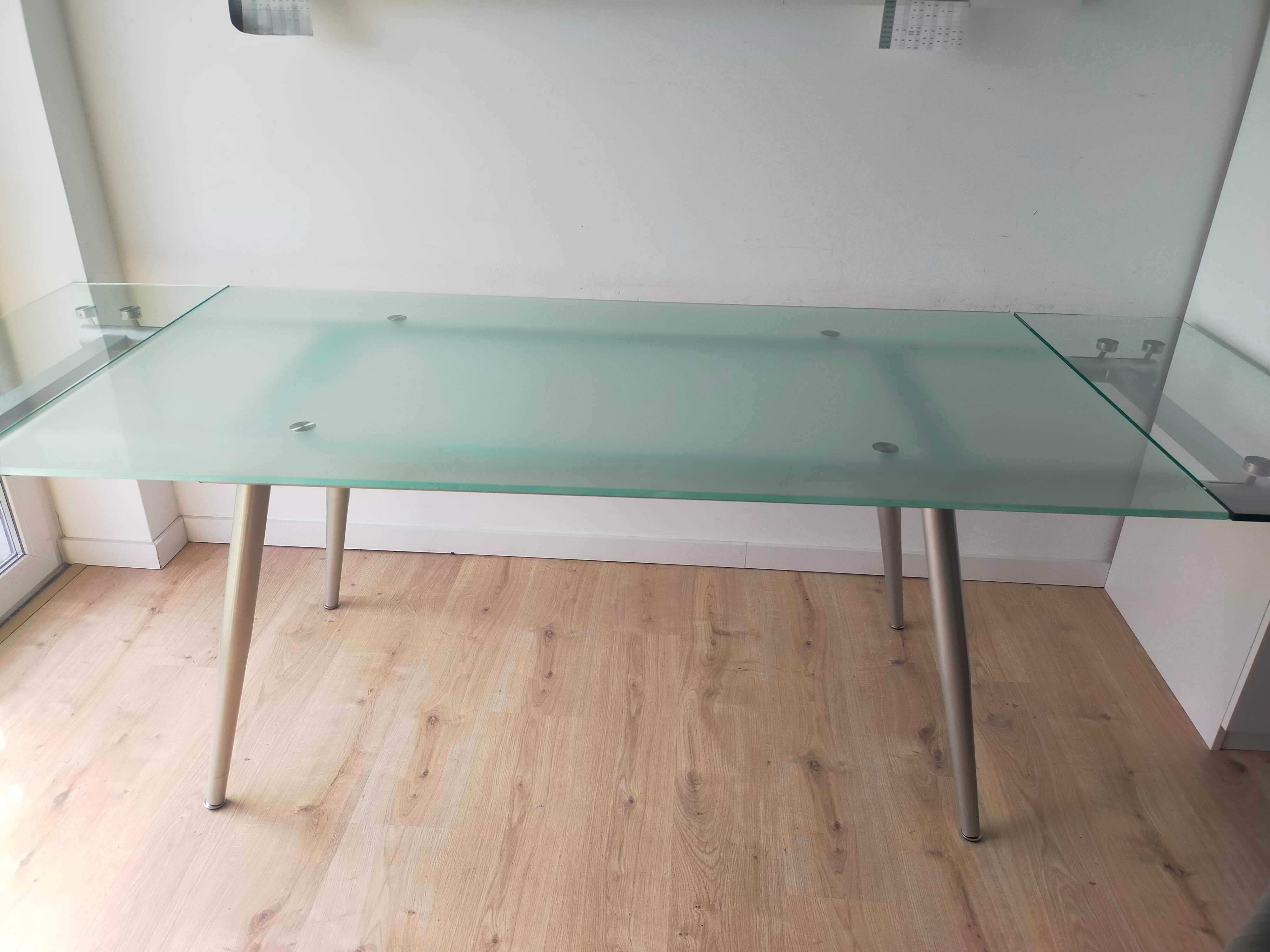 Mesa de Vidro extensível 170 - 205 - 240cm x 90cm