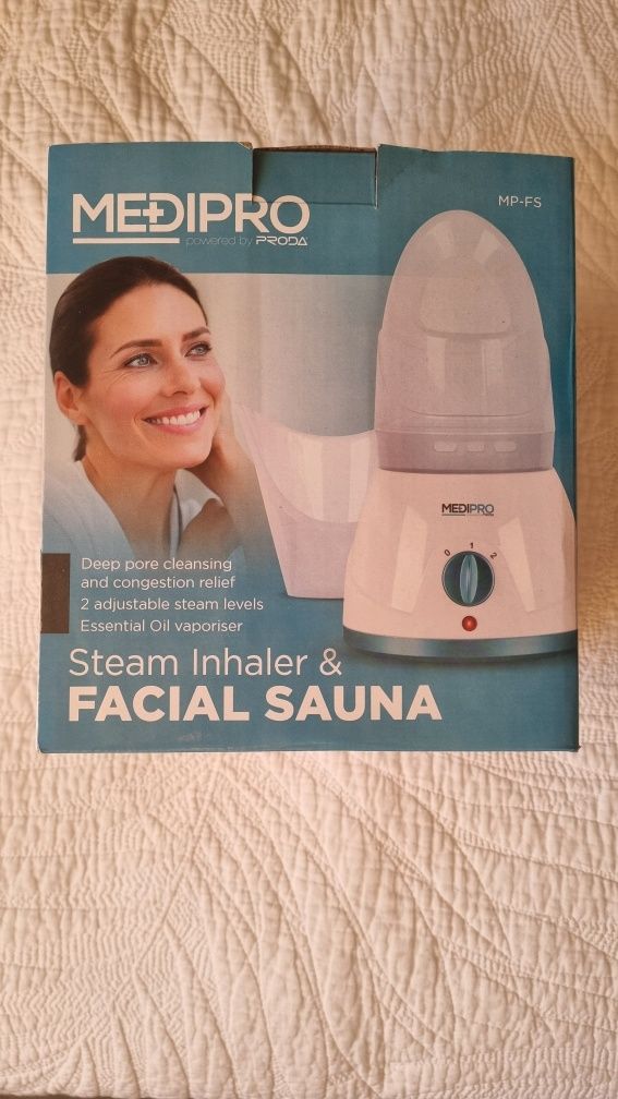 Inhalator parowy i sauna do twarzy 2w1