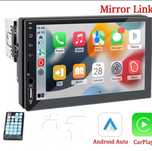 Rádio do carro 1 din carplay android auto multimédia player hd 7 "