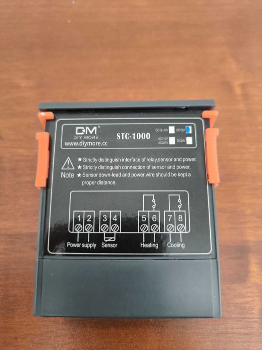 Controlador digital de temperatura Diymore STC-1000 DC 12V + DS18B20