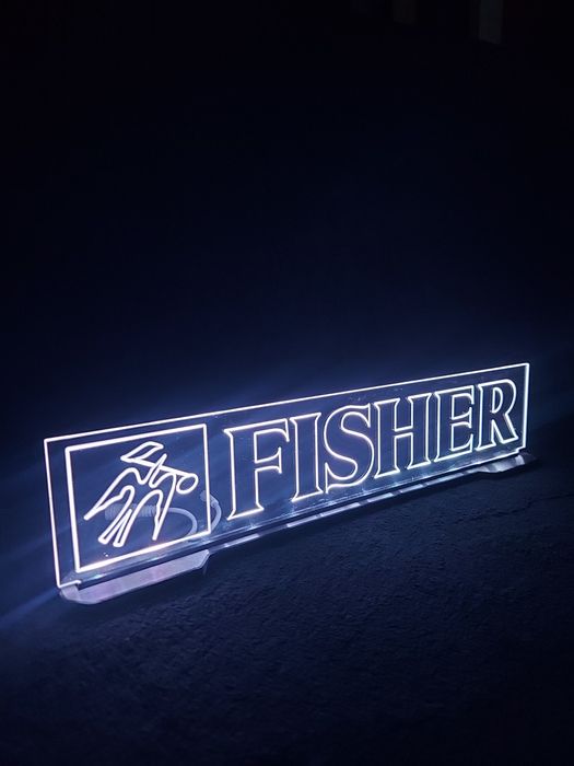 Fisher logo lampka LED