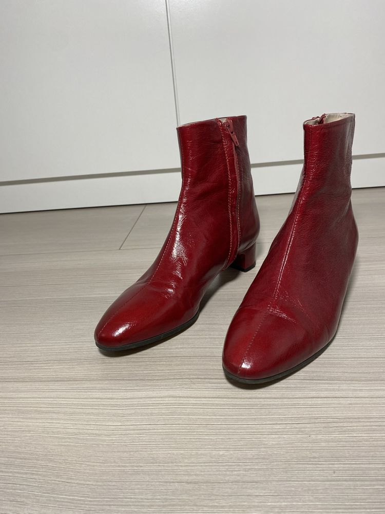 Кожаные ботинки Zara, размер 37
