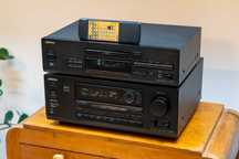 Zestaw Onkyo TX-DS555 + DX-7511 + pilot [SERWIS]
