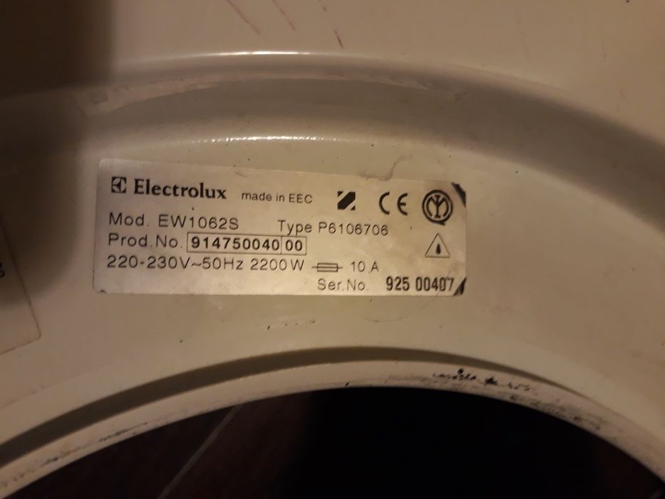 Запчасти стиральна машина Electrolux EW 1062 S