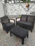 Conjunto de sofás e mesa jardim