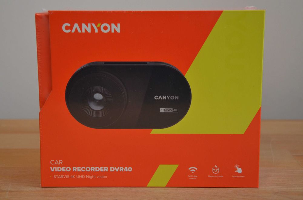 Canyon DVR40 4K – Kamera samochodowa Wi-Fi Sony Starvis