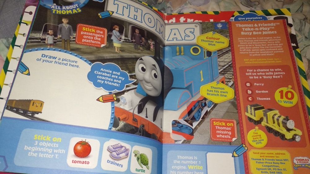книга журнал на английском томас паровозик Thomas & Friends игры