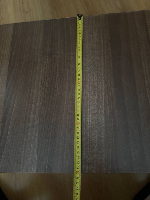 Stolik Balma orzech 40x70, metalowe nogi - UNIKAT