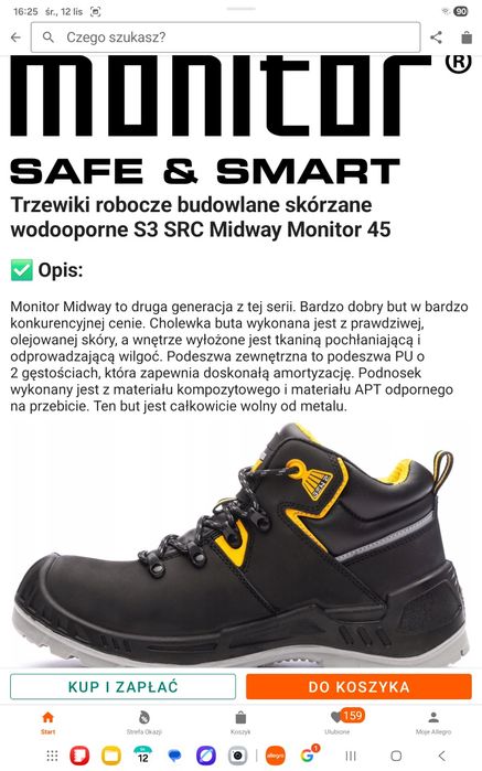 Sprzedam nowe obuwie robocze 43