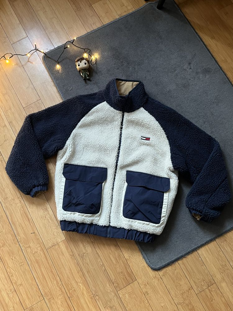 Kurtka dwustronna Tommy Hilfiger Sherpa