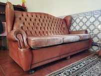 Sofas em Pele Vintage, com 50 anos
