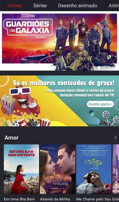 Configuração de Apps de Entretenimento – TV & Telemóvel