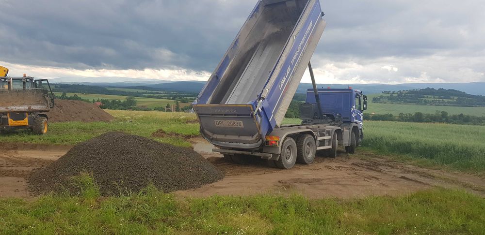 Transport ciężarowy - piasek, żwir, grys, tłuczeń - sprzedaż.
